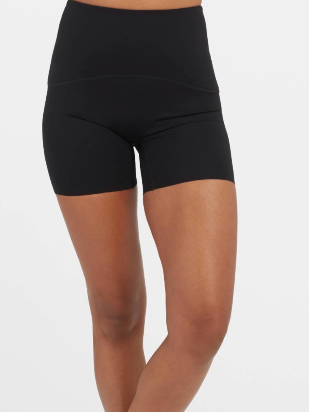 SPANX Black High-Rise Shaping Bike Shorts